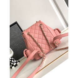 샤넬 23K 캐비어 듀마 쓰리포켓 핑크 백팩 AS4399 CHANEL 19.5CM