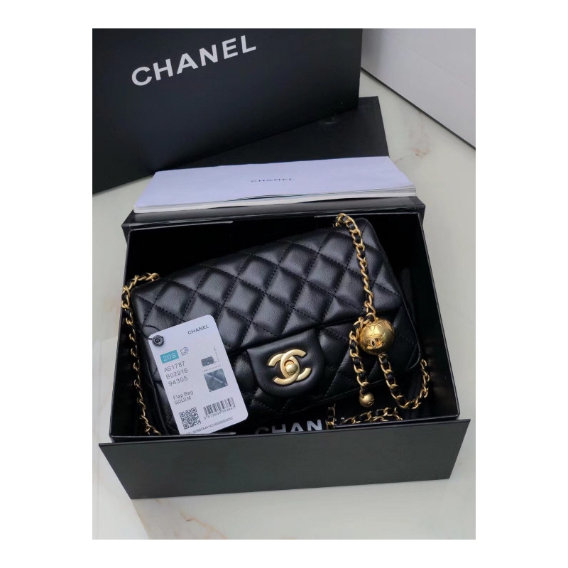 샤넬 클래색 뉴미니 램스킨 골드볼 플랩백 금장- Chanel NEWMINI Classic Flap BAG