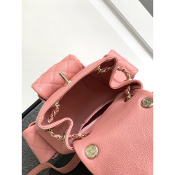 샤넬 23K 캐비어 듀마 쓰리포켓 핑크 백팩 AS4399 CHANEL 19.5CM