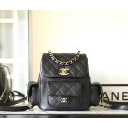 샤넬 23K 캐비어 듀마 쓰리포켓 백팩 CHANEL-枫叶 19.5CM