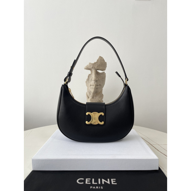 셀린느(CELINE) 아마(AVA)트리옹프백 블랙-블랙프레임 23CM X 13.5CM X 6CM