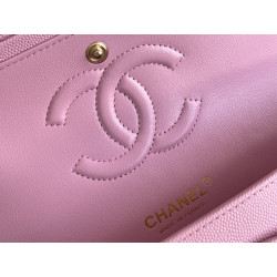 샤넬  클래식 미듐 캐비어 플랩백 금장 Chanel Classic Flap BAG Gold-Tone Metal 25CM