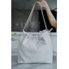 팬더샵 샤넬 22백 화이트 실버체인  Chanel 22 bag