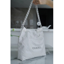 팬더샵 샤넬 22백 화이트 실버체인  Chanel 22 bag