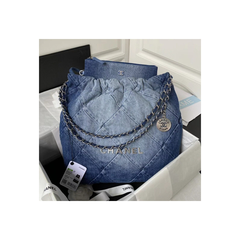 샤넬 22백 스티치 데님  CHANEL 22 DENIM 35CM/39CM