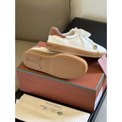 로로피아나(Loro Piana) 테니스 워크 디어스킨 스니커즈 화이트/퀴멜