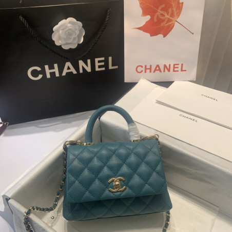 CHANEL샤넬 코코핸들 캐비어 탭핸들 숄더백 캐비어 금장  CHANEL COCO HANDLE