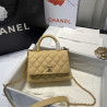 CHANEL샤넬 코코핸들 캐비어 탭핸들 숄더백 캐비어 금장  CHANEL COCO HANDLE