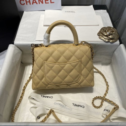 CHANEL샤넬 코코핸들 캐비어 탭핸들 숄더백 캐비어 금장  CHANEL COCO HANDLE