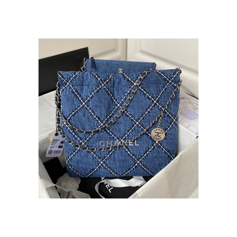 샤넬 22백 스티치 데님  CHANEL 22 DENIM 35CM/39CM