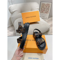 루이비통 LOUISVUITTON 선셋 플랫 컴포트 샌들